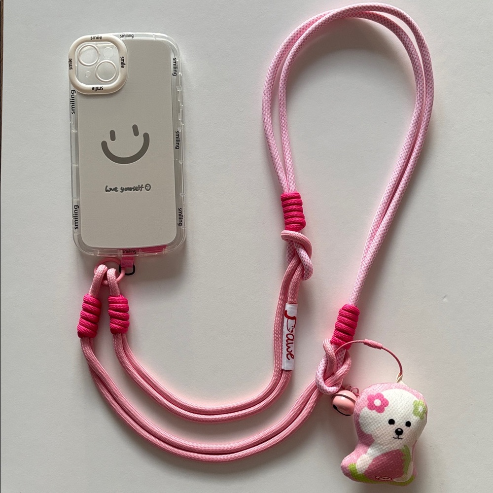 🩷🍡Handmade Mochi 3-in-1 Lanyard Crossbody | Wrist Phone Strap